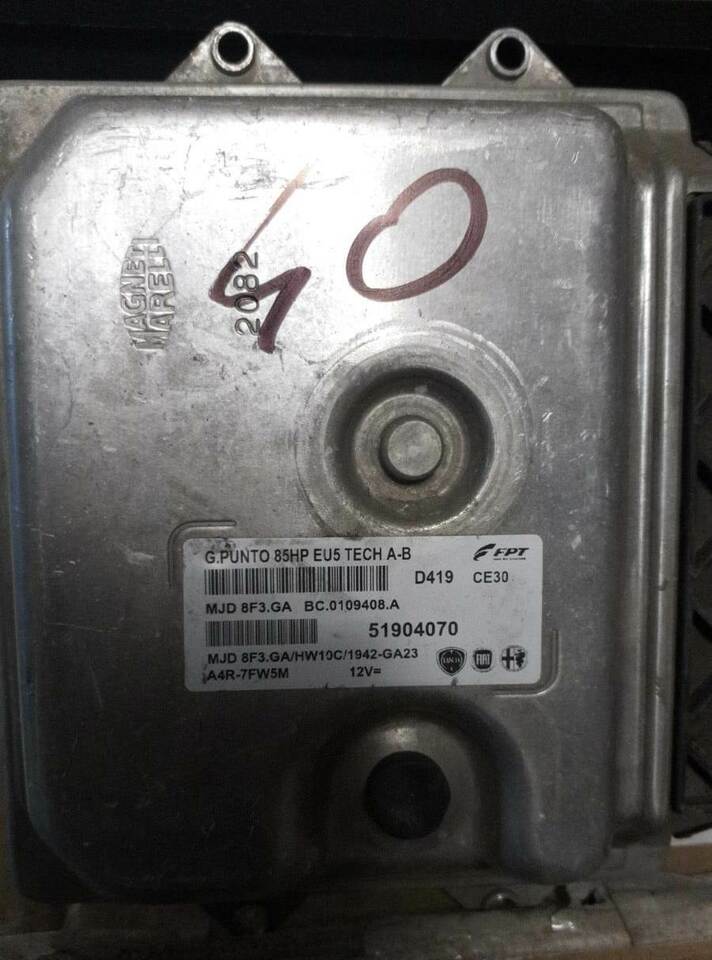 ECU Fiat PUNTO 1.3 JTD 2012 Turbo 51904070 MJD8F3.G1 HW10C