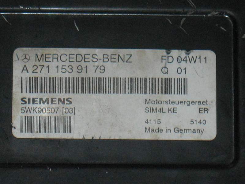 ECU MERCEDES BENZ W211 A2711539179 5WK90507 03 SIM4L KE ER