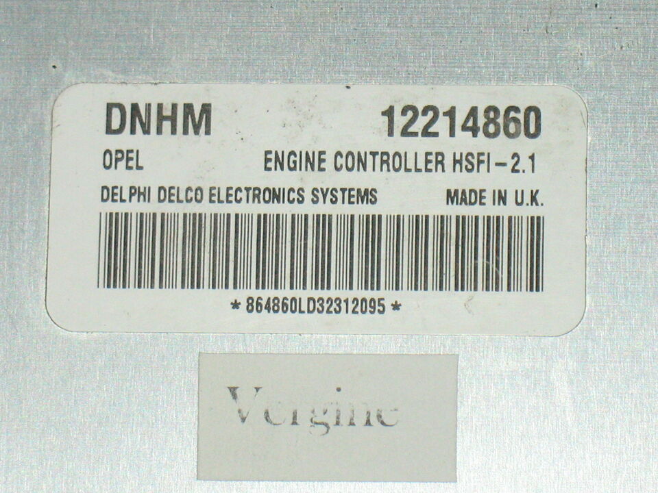 Ecu opel astra zafira delphi delco 12214860 DNHM hsfi-2.1