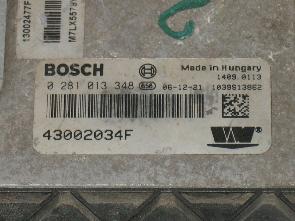 LDV MAXUS VAN 2.5 CRD BOSCH 0281013348 43002034F EDC16C39 5.E1