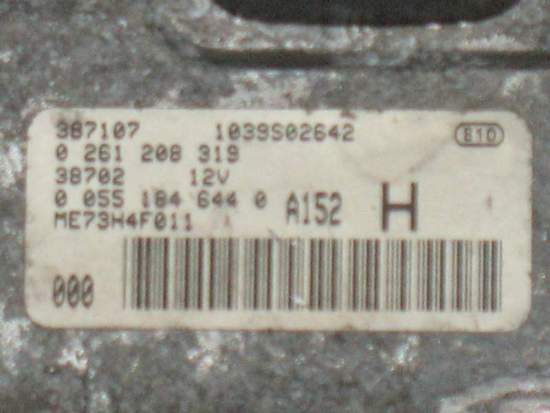 ECU Fiat Punto 1.2 16V 55184644 cod 0261208319 ME7.3H4