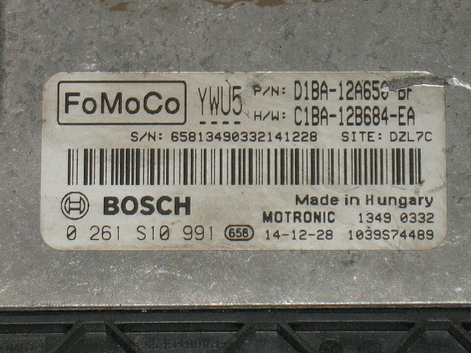 FORD GALAXY Fiesta 1.0 D1BA D1BA-12A650-BF 0261S10991 MED 17.0.1