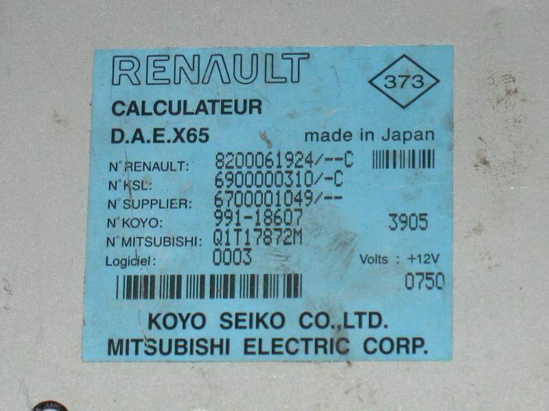 ECU STERZO RENAULT CLIO 2 EPS 8200061924, Q1T17872M