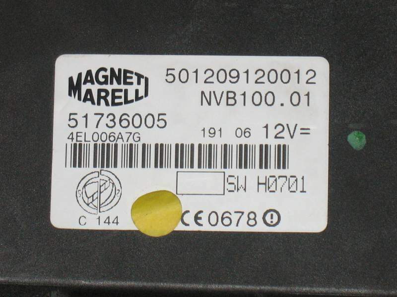 Ecu MAGNETI MARELLI LANCIA THESIS 2.4 JTD 51736005 501209120012