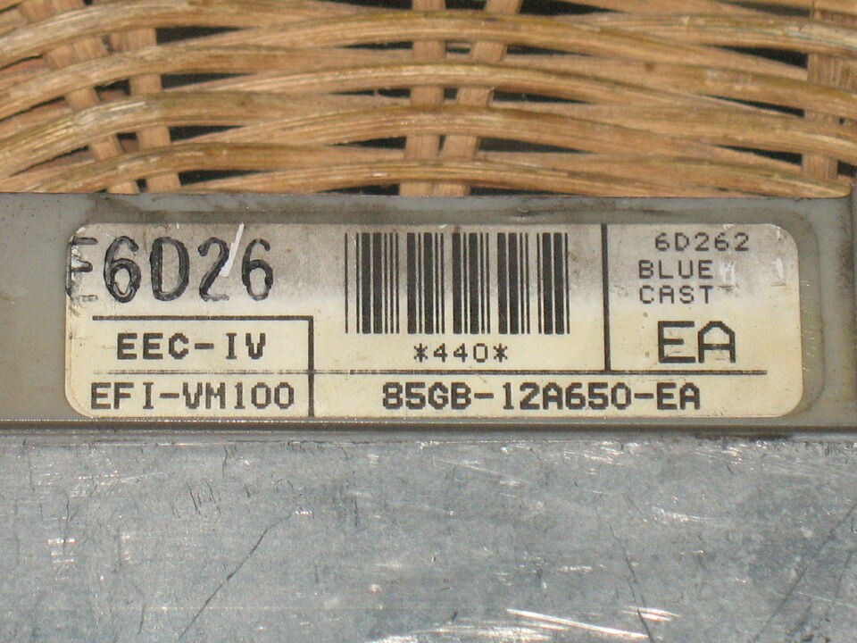 ECU FORD VISTEON 85GB 12A650-EA 85GB12A650EA EEC IV EFI-VM100