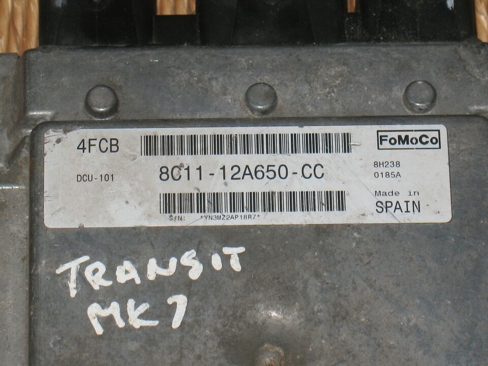 ECU FORD TRANSIT 2.2 2.4 TDC 8C11-12A650-CC DCU-101 4FCB