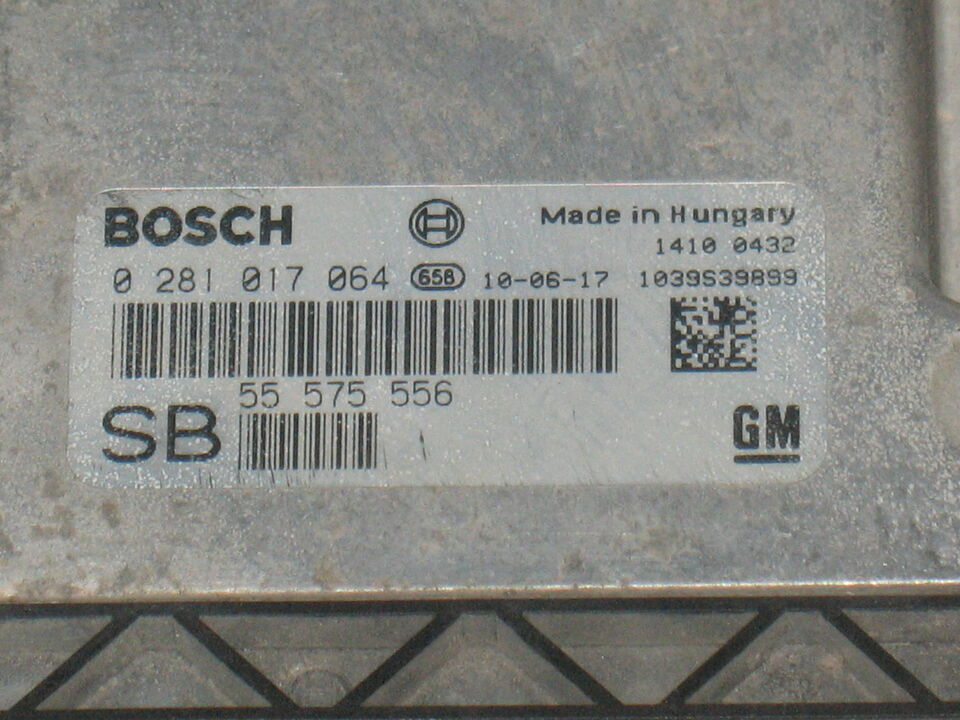 ECU OPEL ZAFIRA ASTRA 1.9 CDTI 0281017064 EDC16C39 55575556 GM