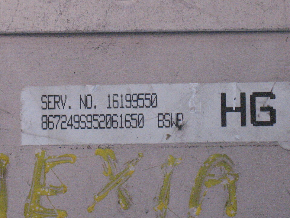 Ecu iniezione motore daewoo nexia 1.5 16v bz 16199550