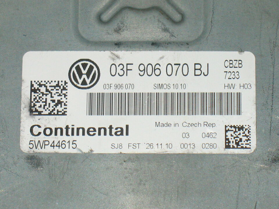 ECU VOLKSWAGEN GOLF 1.2, 03F906070BJ, CONTINENTAL 5WP44615