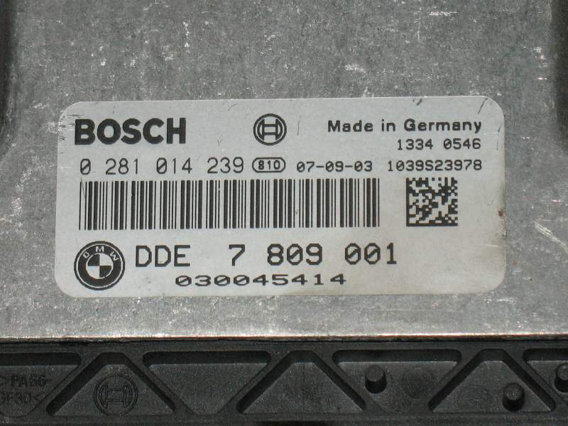 BMW X3 118 E87 E90 ECU BOSCH EDC17C06 0281014239 DDE7809001