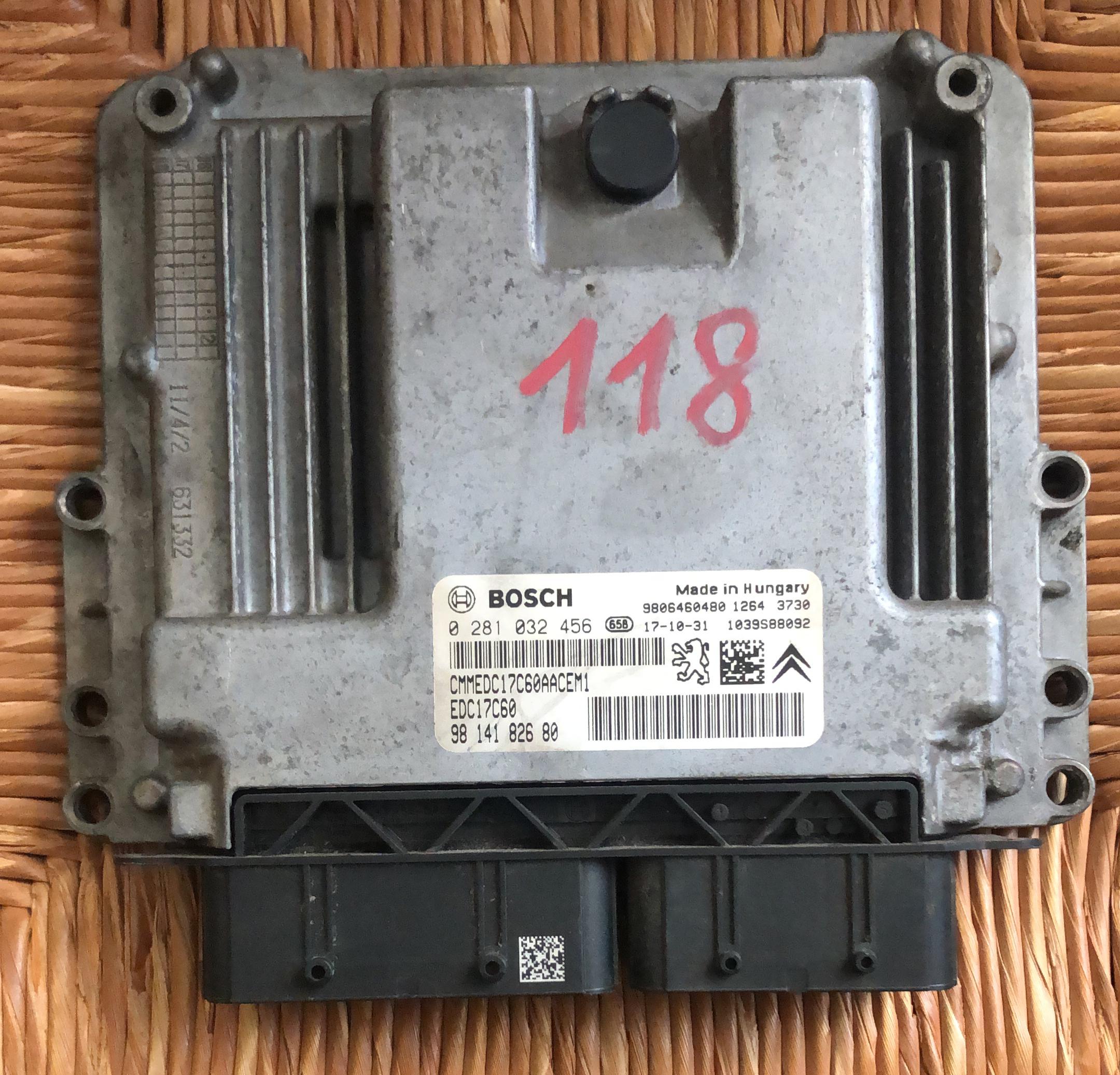 ECU PEUGEOT 208 1.6 HDI DV6FD (BHY) BOSCH 0281032456 9814182680