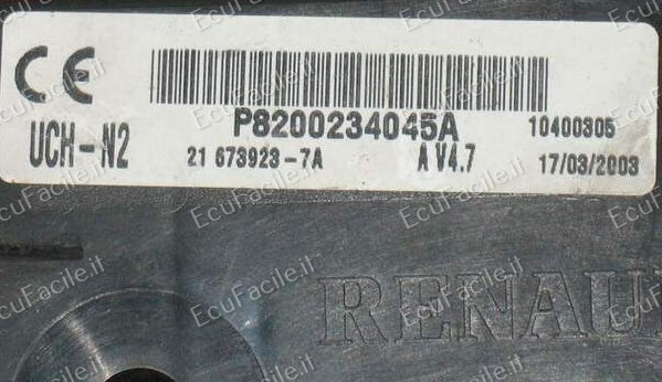 Centralina modulo RENAULT CLIO Sagem 216739237A P8200234045A