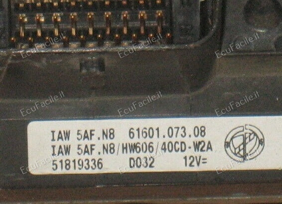 ECU LANCIA Y 1.2 IAW 5AF.N8 HW606 5AF NY 51819336 VERGINE