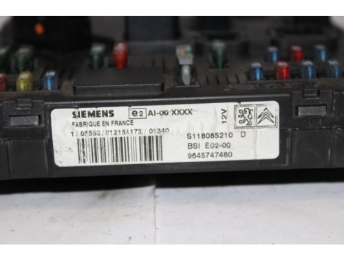 BODY COMPUTER PEUGEOT 206 S118085210 D 9645747480