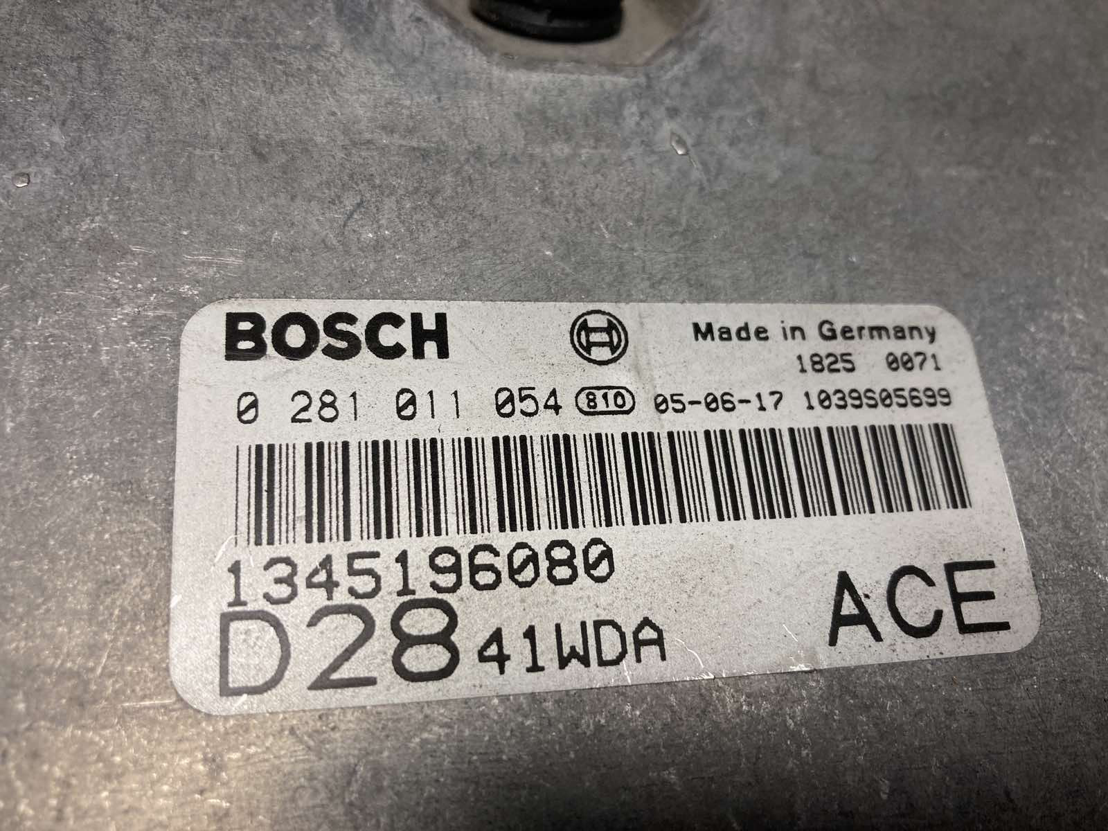 ECU FIAT DUCATO 02-06 2.8 JTD 8V 93,50KW 0281011054 02-06 2.8 JTD 93,50KW EDC 15C7-2.22