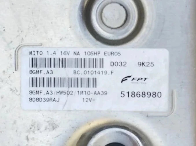 51868980 8GMF.A3 HW502 ALFA ROMEO MITO 1.4 BENZINA 105HP