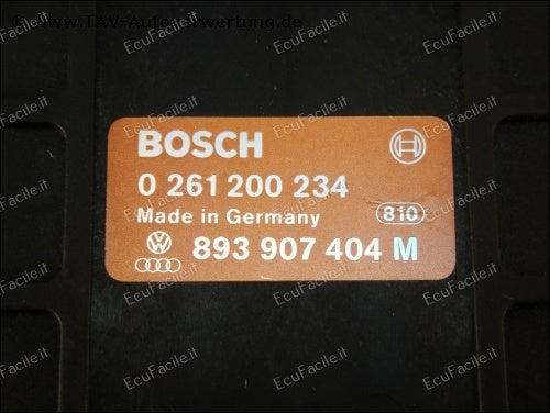 Centralina Motore ECU VW Passat / Corrado / Jetta 2.0 – Bosch 0261200234 / 893907404M