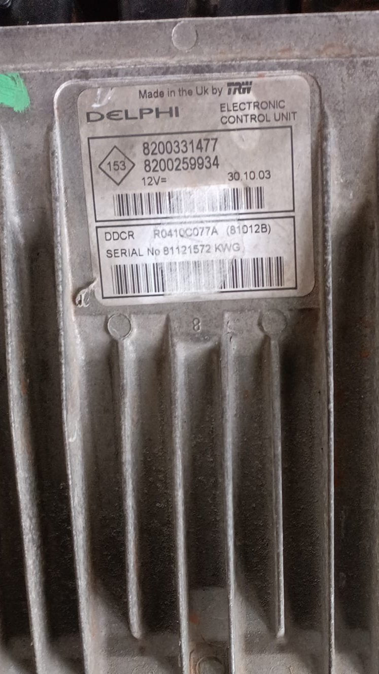 ECU RENAULT DELPHI 8200331477 8200254240 R0410C080A