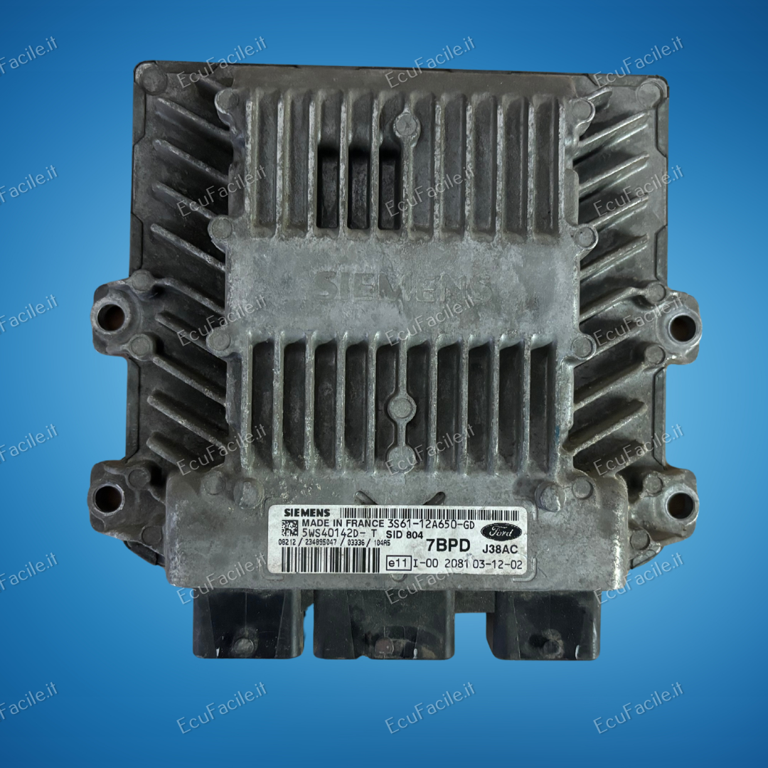 ECU FORD FUSION 1.4 5WS40142D-T 7BPD 3S61 SID804