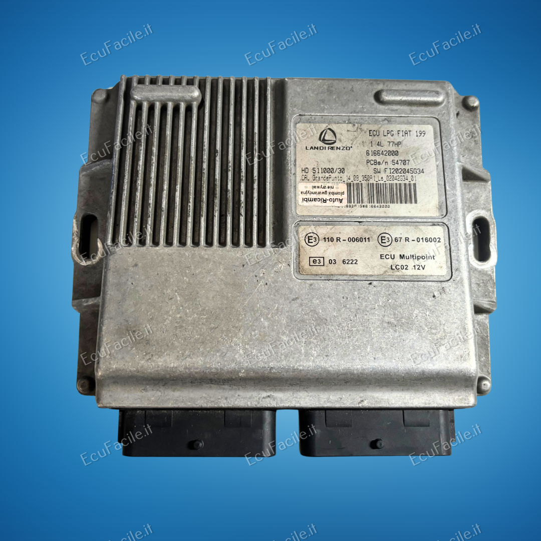 ECU LANDI RENZO G. PUNTO 1.4 LPG GPL 616642000 SW FI202049G34