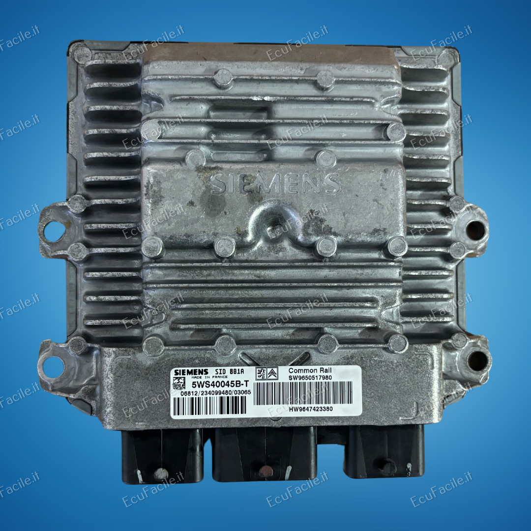 ECU PEUGEOT 307 2.0 HDI SID801A 9650517980 5WS40045B-T