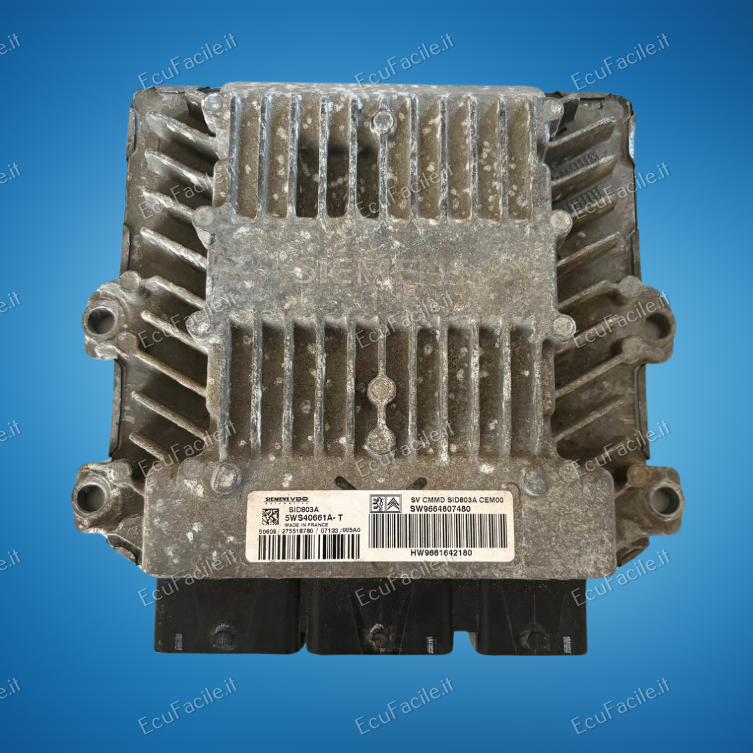 ECU FIAT SCUDO 2.0 HDi 5WS40661A-T SW9664807480 SID803A