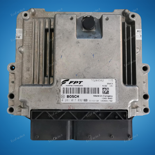 ECU FIAT DUCATO 2.8 JTD FPT 0281017832 55244342  EDC 17C49-3.52