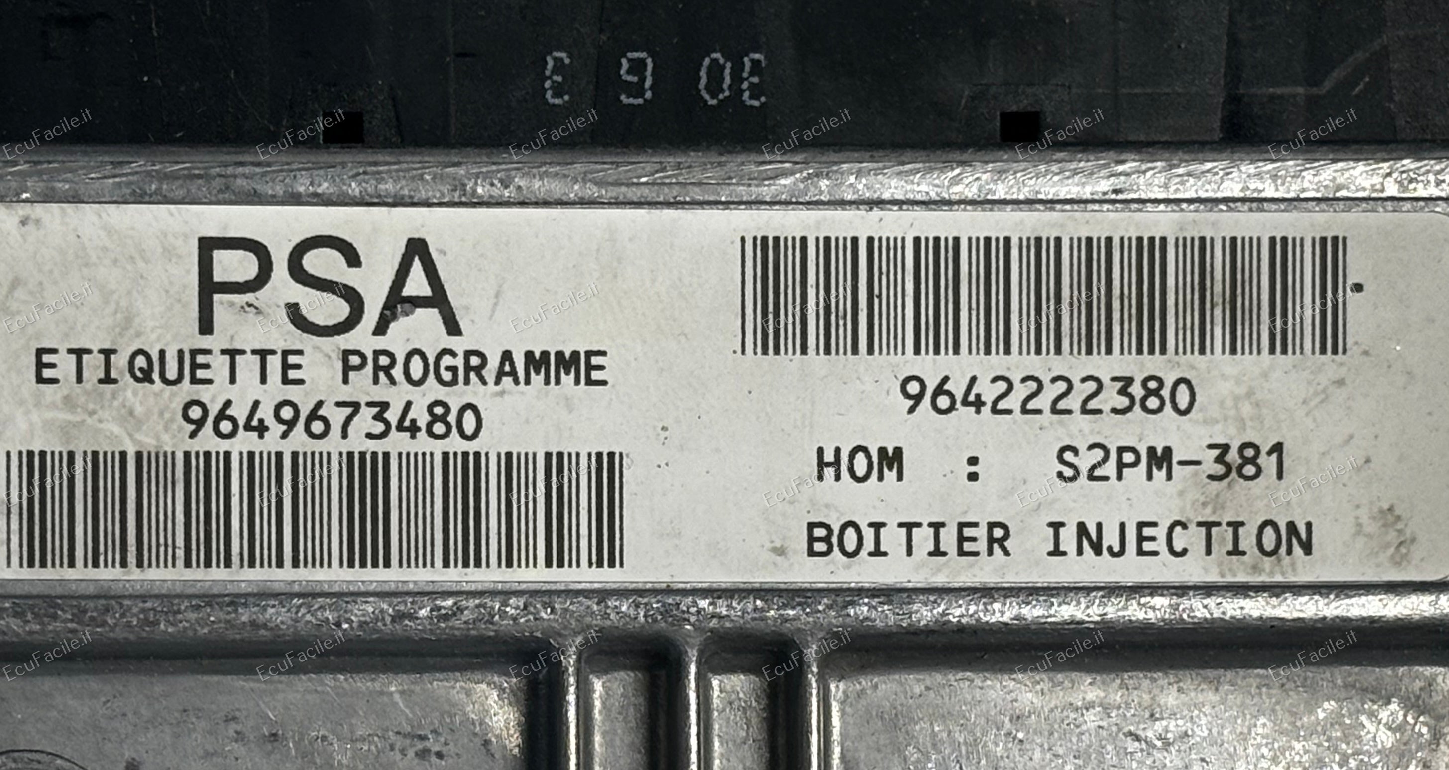 ECU CITROEN PEUGEOT C3 1.4 S2PM-381 9649673480 9642222380