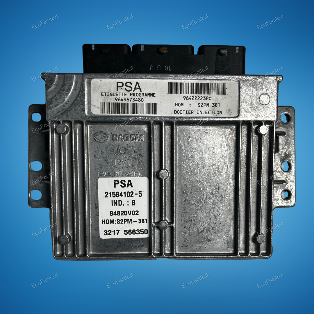 ECU CITROEN PEUGEOT C3 1.4 S2PM-381 9649673480 9642222380