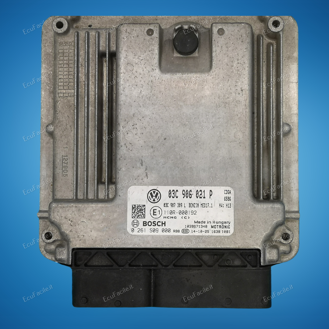 ECU VW TOURAN 03C906021P 0261S09000 BENZ MED17.1 H13