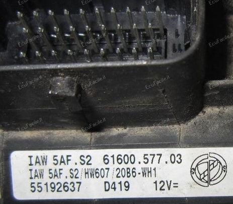 ECU CENTRALINA FIAT PANDA 1.2 IAW 5AF.S2 HW607 20B6-WH1 55192637