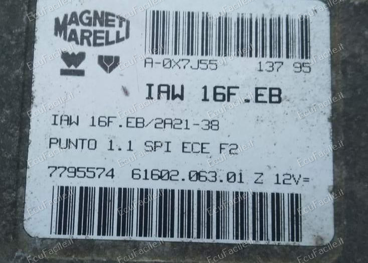 Kit ecu centralina magneti marelli iaw 16f.eb iaw 16f.eb