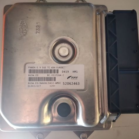 CENTRALINA MOTORE ECU FIAT PANDA 4X4 2017 0.9 FPT 52062463 8GSW.ED