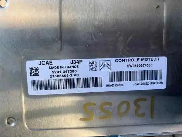 ECU CITROEN PEUGEOT 1.4 8V JCAE J34P SW 9660374680 HW 9651696680