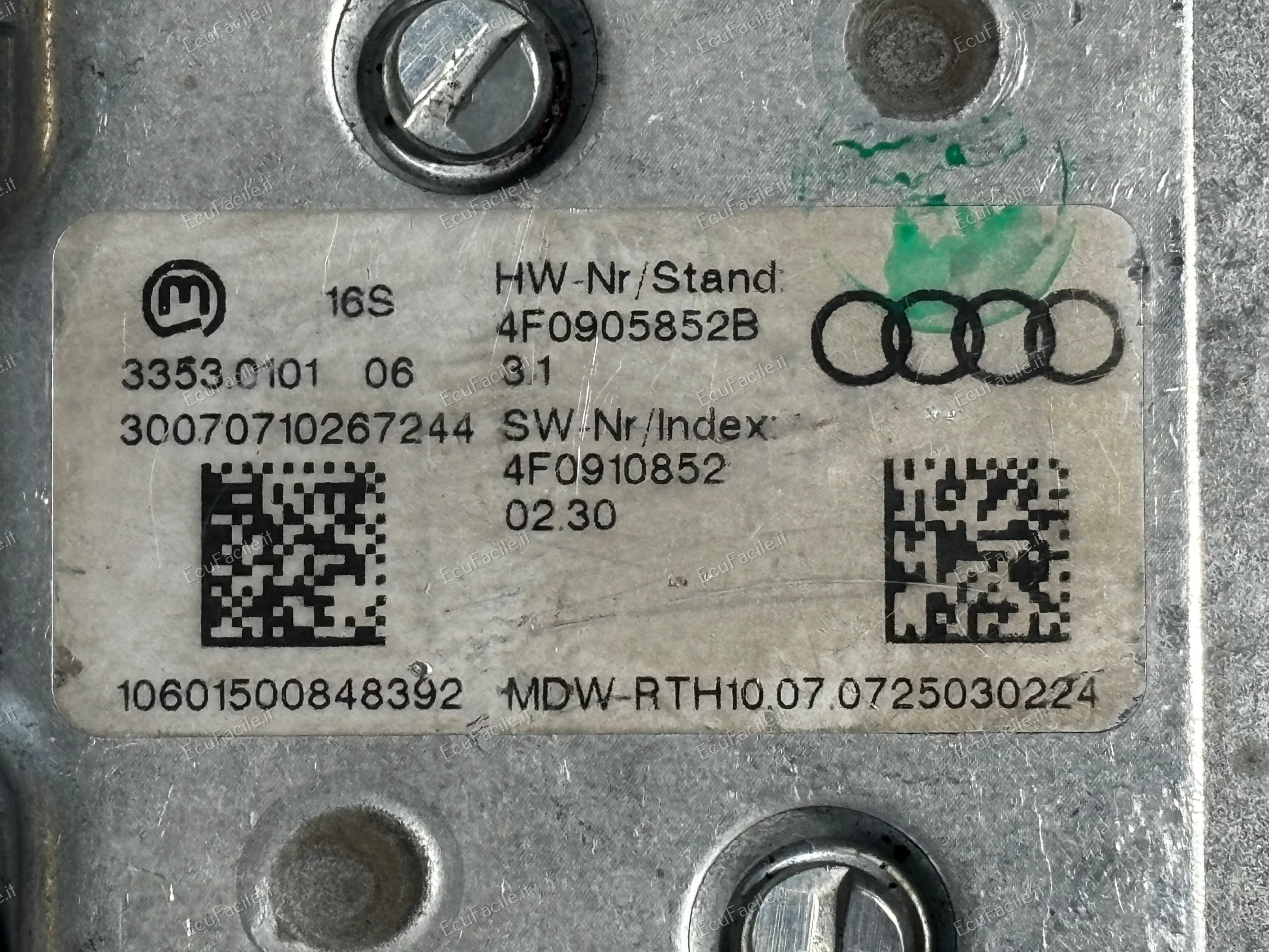 ECU SERVO STERZO 4F0910852 4F0905852B Audi A6