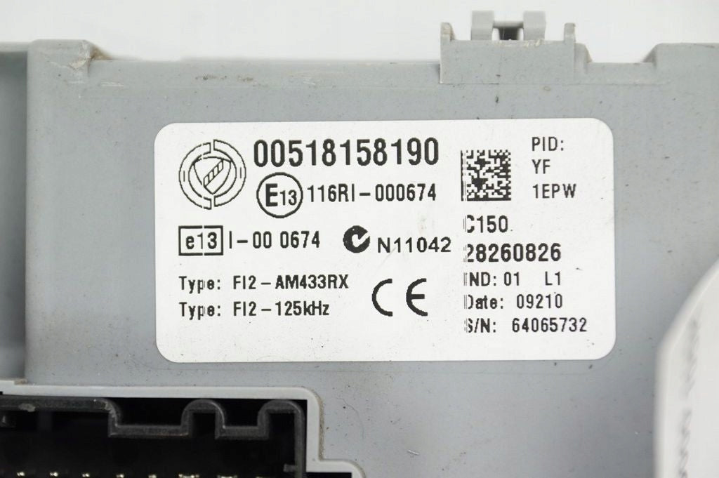 Ecu body computer fiat doblo 00518158190 518158190 28260826