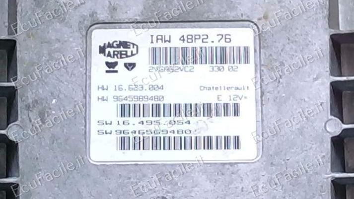 ECU Peugeot 106 206 Citroen C2 2003 IAW 48P2.76 9643707380