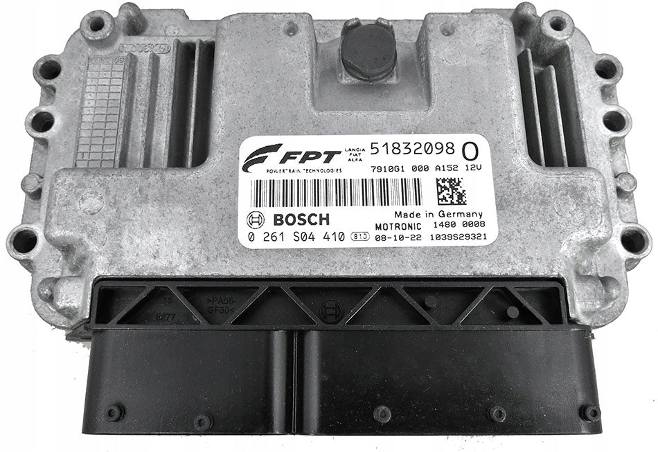0261S04410 ME7.9.10 518320980 CENTRALINA MOTORE BOSCH FPT LANCIA DELTA 844 MOTORE 1.4 T-JET TURBO 150CV BENZINA 2008-2014