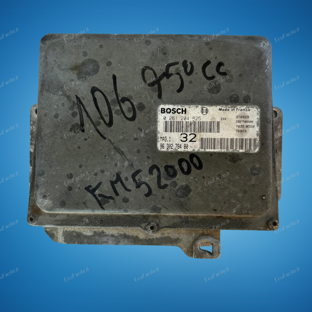 ECU PEUGEOT 106 206 CITROEN SAXO 1.0 8V 0261204625 9630278480