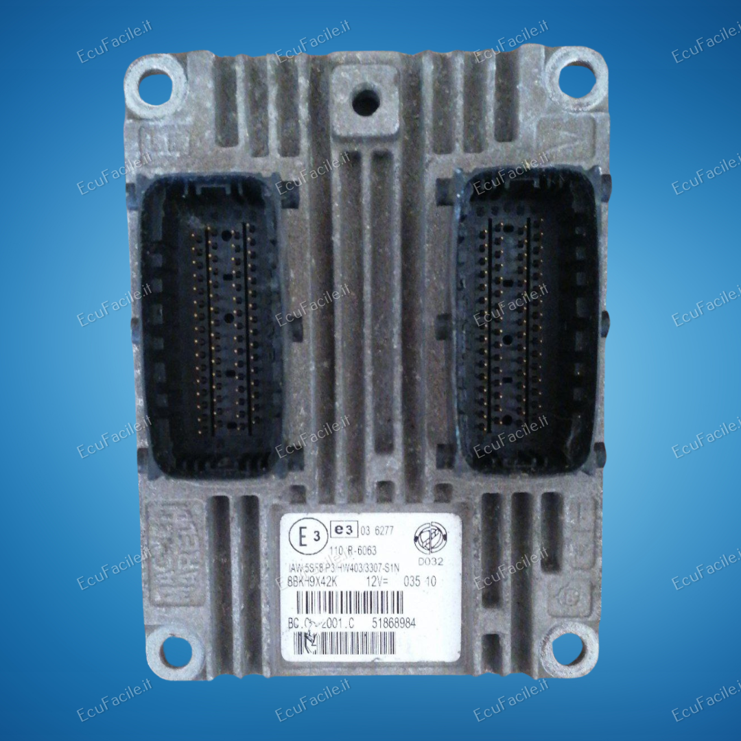 ECU QUBO FIAT 500  IAW 5SF8.P3 HW403 51868984 metano