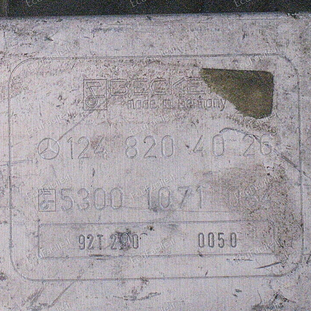 ECU BECKER MERCEDES BENZ SL r129 1248204026 53001071084