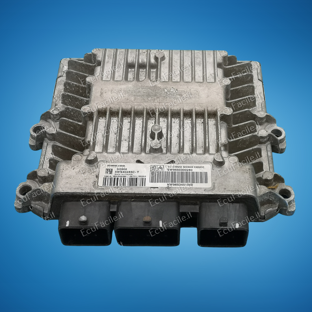 Centralina ECU Motore Citroën C2 C3 / Peugeot 1.4 HDI | SIEMENS VDO SID806 | 5WS40285C-T | SW9660300280 | HW9653451880