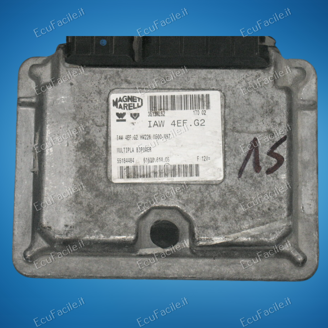 ECU FIAT MULTIPLA BIPOWER 1.6 IAW 4EF.G2 55184484 HW226