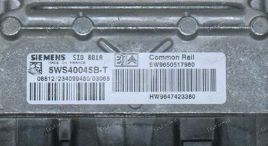 ECU CITROEN XSARA 2.0 HDI 5WS40046C-T SID801A HW9647423380