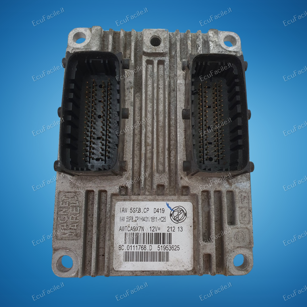 ECU FIAT PANDA 500 1.2 IAW 5SF8.CP HW401 51953625