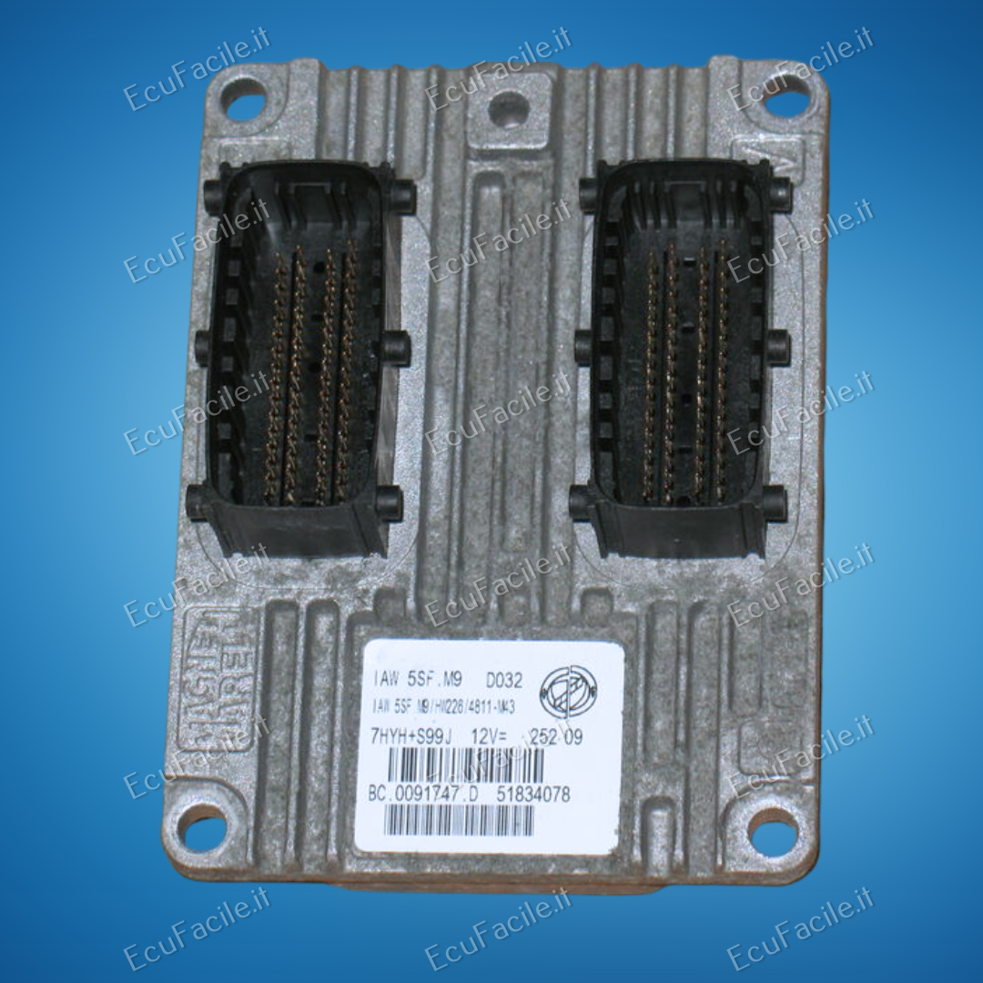 Centralina ECU Motore Lancia Y / Ypsilon 1.4 12V | MAGNETI MARELLI IAW5SF.M9 | 51834078 | HW226 | 4813-M44