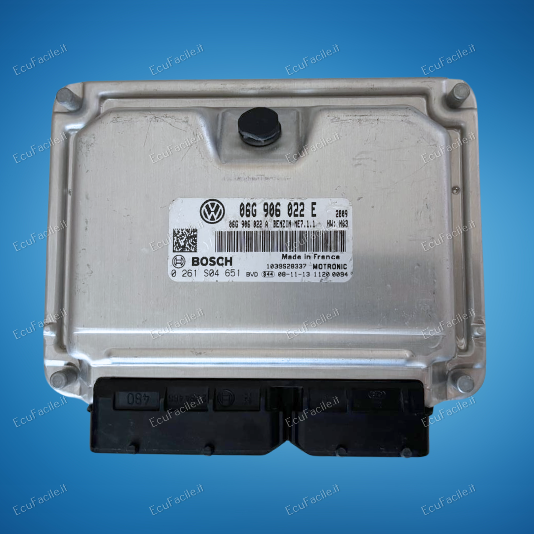 ECU VW Caddy 0261s04651 06G906022B 2.0 80 KW 109 CV ME7.1.1