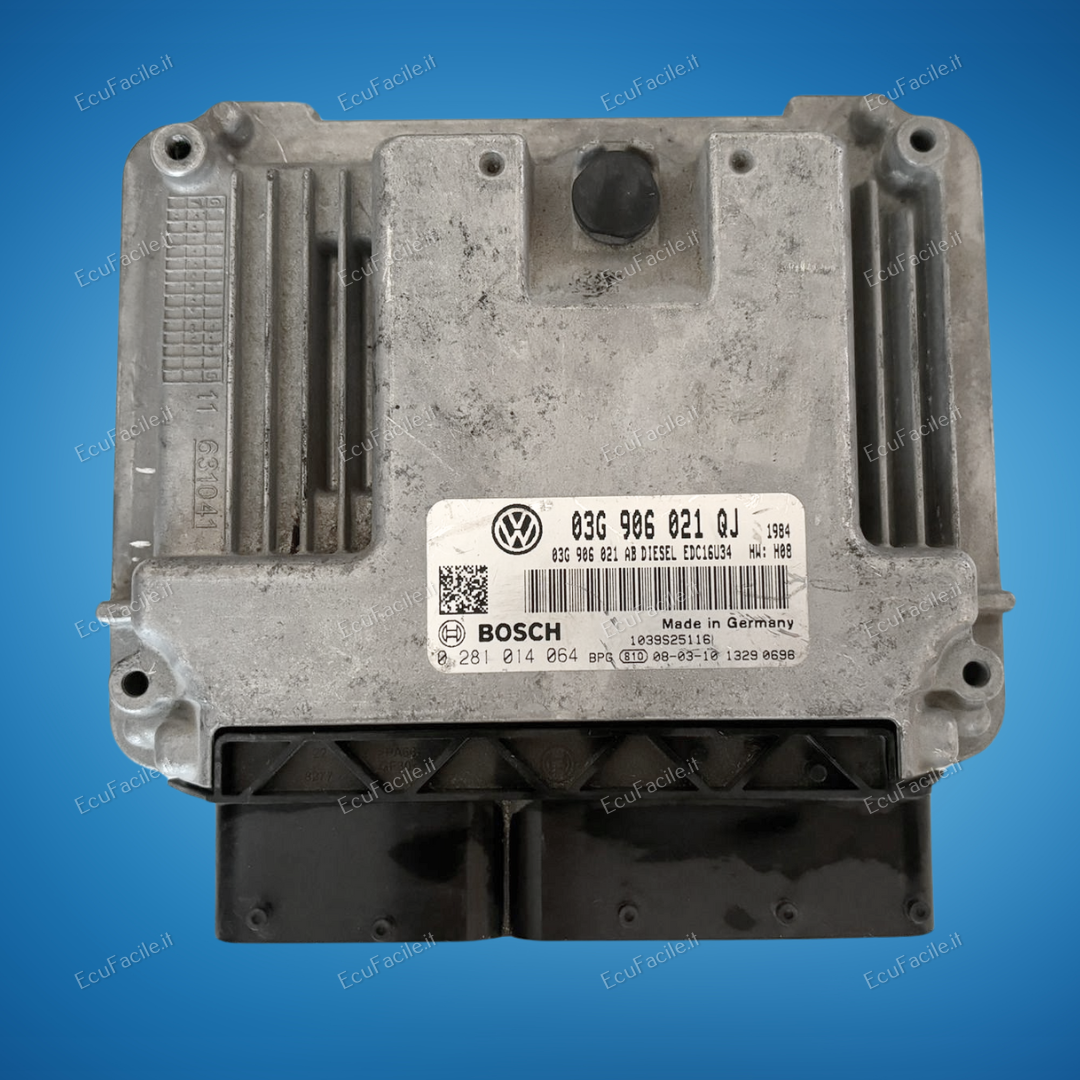ECU VW GOLF 1.9 TDI 03G906021QJ 0281014064 EDC16U34 HW H07
