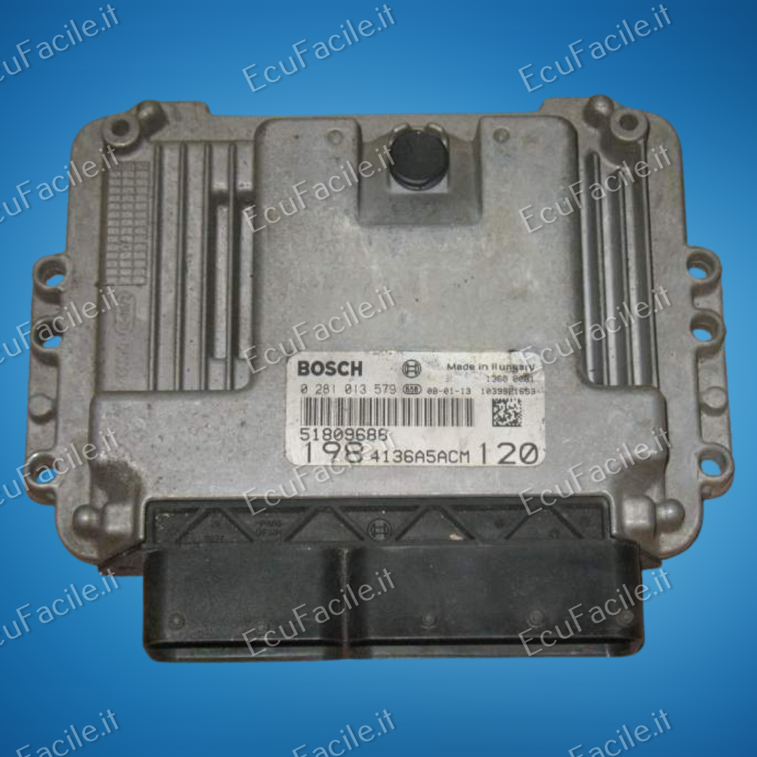 Centralina ECU Motore Fiat Bravo 1.9 JTD 130HP 2007 | BOSCH EDC16C39-5.W2 | 0281013579 | 51809688