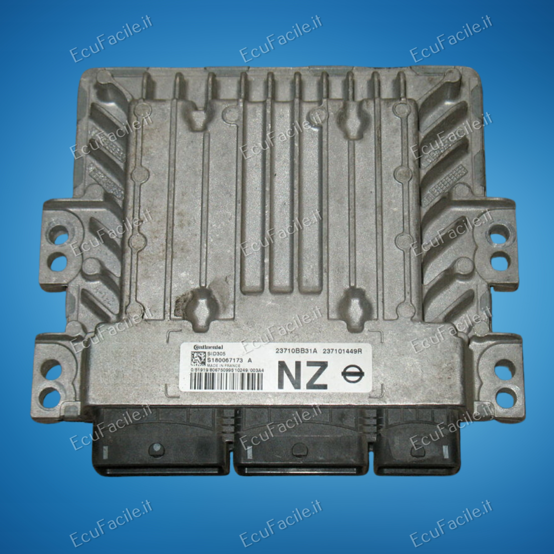 Centralina ECU Motore Nissan Qashqai 1.5 DCI 2010-2013 | CONTINENTAL SID305 | S180067173A | 23710BB31A-NZ